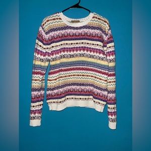 Vintage mountain lake women’s sweater size large